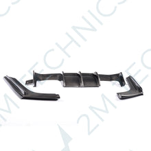 Load image into Gallery viewer, BMW M3 M4 F80 F82 F83 M Performance Carbon Rear Bumper Diffuser 3 Pieces Kit - 2MTechnics