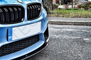BMW M3 M4 F80 F82 F83 M Performance Front Spoiler Splitter Lip Carbon 3 Piece - 2MTechnics