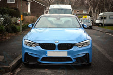 Load image into Gallery viewer, BMW M3 M4 F80 F82 F83 M Performance Front Spoiler Splitter Lip Carbon 3 Piece - 2MTechnics