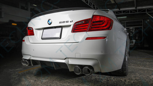 BMW 5 F10 M-Tech M-sport Rear Diffuser - 2MTechnics