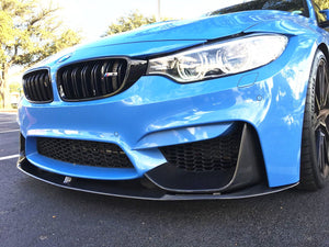 BMW M3 M4 F80 F82 F83 M Performance Front Spoiler Splitter Lip Carbon 3 Piece - 2MTechnics